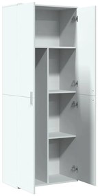 vidaXL Ντουλάπι Λευκό 70x35x180 εκ. από Επεξεργασμένο Ξύλο