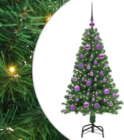 vidaXL Τεχνητό Χριστουγεννιάτικο Δέντρο με 150 LED Πράσινο 120 cm