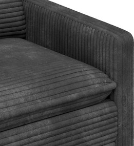 vidaXL Καναπές Σκούρο Γκρι 156 x 81 x 87,5 εκ Πολυεστέρας