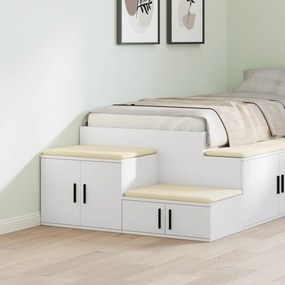 vidaXL Λευκό Ντουλάπι Αποθήκης 103x41x40 εκ από ξύλο