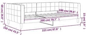 ΚΑΝΑΠΕΣ ΚΡΕΒΑΤΙ ΜΠΛΕ 100 X 200 ΕΚ. ΒΕΛΟΥΔΙΝΟΣ 354014