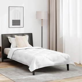 vidaXL Πάπλωμα με μαξιλάρι Λευκό 135 x 220 εκ. Μικροΐνες