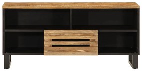 vidaXL Έπιπλο Τηλεόρασης 100 x 34 x 46 εκ. Μασίφ Ακατέργ. Ξύλο Μάνγκο