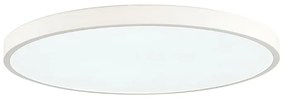 Πλαφονιέρα οροφής LED 150W 3CCT (by switch on base) από λευκό μέταλλο και ακρυλικό D:80cm (42035-A-White) - Μέταλλο - 42035-A-White