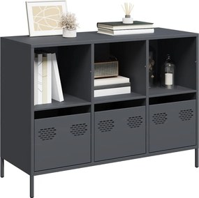 vidaXL Ντουλάπι Ανθρακί 101,5x39x73,5 εκ. από Χάλυβα Ψυχρής Έλασης