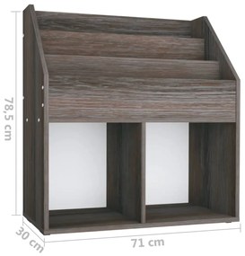 vidaXL Παιδική Ραφιέρα Περ. Γκρι/Sonoma Δρυς 71x30x78,5 εκ Επεξ. Ξύλο