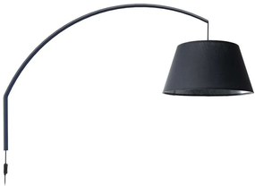 Φωτιστικό Τοίχου VK/04386/WA/B Φ50x147x93,7cm 1xE27 40W Black VKLed