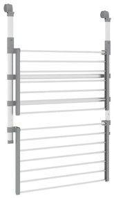 vidaXL Απλώστρα για Μπαλκόνι 54 x 25 x 42 εκ. από Αλουμίνιο