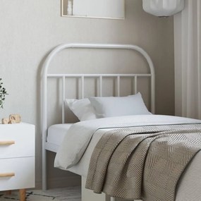 vidaXL Κεφαλάρι Λευκό 80 εκ. Μεταλλικό