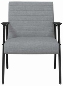 vidaXL Πολυθρόνα Ανοιχτό γκρι 59 x 75 x 78 εκ ύφασμα