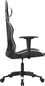 vidaXL Καρέκλα Gaming Μαύρο/Λευκό από Συνθετικό Δέρμα