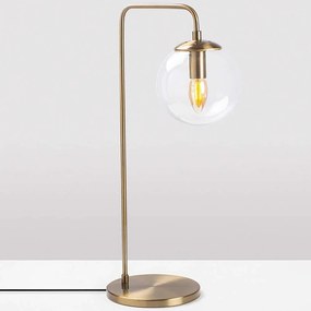 Φωτιστικό Επιτραπέζιο Viran 942FLG1341 17x25x55cm E14 40W Gold-Clear Opviq