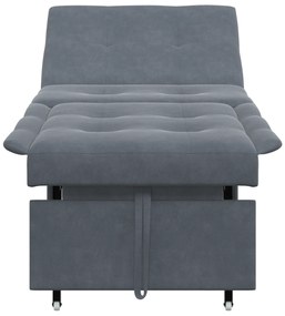 vidaXL Καναπές-Κρεβάτι Σκούρο γκρι 67 x 194 x 38 εκ Βελούδο