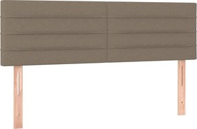 vidaXL Κεφαλάρια Ύφασμα 144x5x78/88 εκ. Taupe