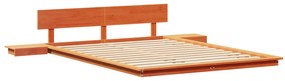 vidaXL Σκελετός Κρεβατιού Καφέ 150 x 200 cm ξύλο
