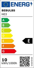 LED Filament Λαμπτήρας H03 Cone 140 Διαφανής 10W E27 Dimmable 2700K
