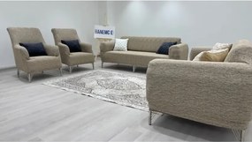 Stewehome Σετ καλύμματα καναπέ από πολυεστέρα και βαμβάκι με ριγέ σχέδιο 180x230 cm