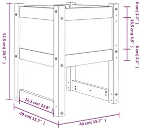 ΖΑΡΝΤΙΝΙΕΡΑ ΓΚΡΙ 40 X 40 X 52,5 ΕΚ. ΑΠΟ ΜΑΣΙΦ ΞΥΛΟ ΠΕΥΚΟΥ 822111