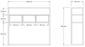 ΚΟΝΣΟΛΑ GUARDA MEGAPAP ΧΡΩΜΑ ΜΠΕΖ TRAVERTINE - ΧΡΥΣΟ 100X29X90ΕΚ.