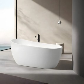 Acrylux Carmel White Glossy – Μπανιέρα Ελεύθερης Τοποθέτησης 170x75