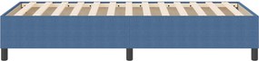 vidaXL Κρεβάτι πλατφόρμα Μπλε 100 x 200 cm Υφασμάτινο Κορντουρά