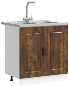 vidaXL Ντουλάπα Κουζίνας με αποθήκευση 2 pcs Καφέ 80 x 46 x 81.5 εκ