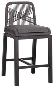 ΣΚΑΜΠΟ ΜΠΑΡ ΜΕΣ.ΥΨΟΥΣ HOWARD HM5791.23 ΜΑΥΡΟ ΑΛΟΥΜΙΝΙΟ--ΓΚΡΙ ΣΧΟΙΝΙ 47,5x55x94,5Υεκ.