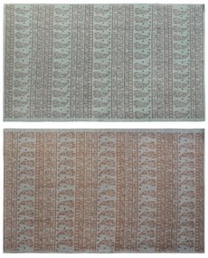 Χαλί DKD Home Decor 160 x 230 x 0,4 cm Μπλε πολυεστέρας Πράσινο Άραβας (x2)