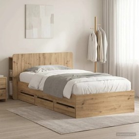 vidaXL Καλάθι με αποθήκη και κεφαλάρι Artisan Δρυς 80 x 200 cm