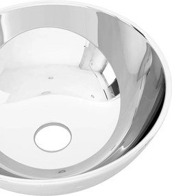 vidaXL Νιπτήρας Ασημί 28 x 10 εκ. Κεραμικός