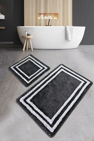 Acrylic Bathmat Set (2 Pieces) Duplici - Anthracite Anthracite