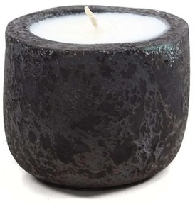 Κερί Mingi 0630028 13x13x12cm Black Spot Gray Clay/Terracotta Soulworks Ceramic