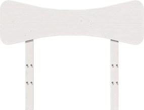 vidaXL Κεφαλάρι Λευκό 90 εκ. από Μασίφ Ξύλο Πεύκου