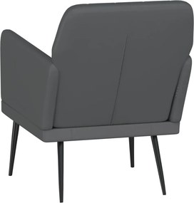 vidaXL Πολυθρόνα Γκρι 61 x 78 x 80 εκ. από Συνθετικό Δέρμα