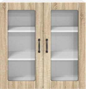 vidaXL Ραφιέρα τοίχου LUCCA Sonoma Δρυς 80 x 31 x 80 εκ.