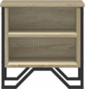 vidaXL Κομοδίνο Χρώμα 2 τεμ. Sonoma Δρυς 40x30x40 εκ. από Επεξ. Ξύλο