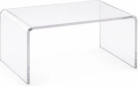 Τραπεζάκι σαλονιού Nextdeco ακρυλικό διάφανο Υ35x95x50εκ.