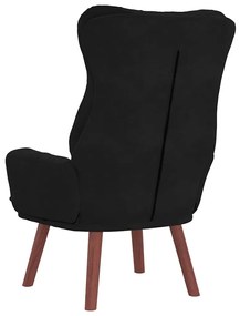vidaXL Χαλαρωτική Πολυθρόνα Μαύρο 69 x 74 x 93 εκ. Βελούδο