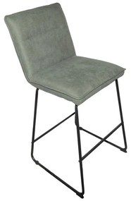 Σκαμπό μπαρ Essential ύφασμα χακί-πόδι μαύρο μεταλλικό 53x64.5x107εκ 4αδα 53x64.5x107 εκ.