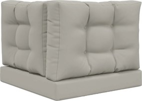 vidaXL Μαξιλάρι Καναπέ Εξωτερικού Χώρου 3 pcs Γκρι Πολυεστέρας