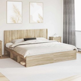 vidaXL Καλάθι με αποθήκη και κεφαλάρι Sonoma Δρυς 200 x 200 cm