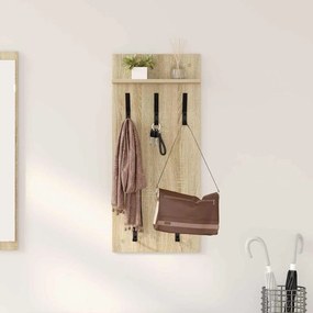 vidaXL Τοίχου Κρεμάστρα Δρύς Sonoma 40 x 10 x 90 εκ.
