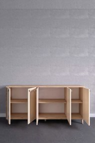 Stewehome μποέμ κονσόλα με mdf πόρτα 180x40x87 cm
