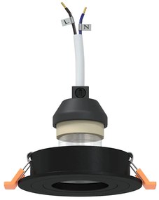 vidaXL Spotlights με προβολείς 12 pcs Μαύρο 9 x 9 x cm Αλουμίνιο