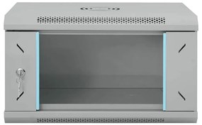 vidaXL Ντουλάπα δικτύου με αποθήκευση Γκρι 53 x 45 x 30 εκ Ατσάλι