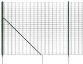 vidaXL Συρματόπλεγμα Περίφραξης Πράσινο 1,8 x 25 μ. με Καρφωτές Βάσεις
