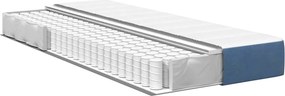 vidaXL Στρώμα Κρεβατιού με στρώμα Μπλε 100 x 200 cm ύφασμα