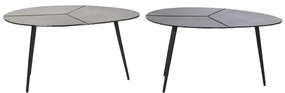 Βοηθητικό Τραπέζι DKD Home Decor Μαύρο Χρυσό Αλουμίνιο Ορείχαλκος 78 x 45 x 40 cm (x2)
