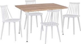 ΣΕΤ ΤΡΑΠΕΖΑΡΙΑΣ ΕΣ.ΧΩΡΟΥ 5ΤΜΧ PALOMA HM11389 ΛΕΥΚΟ-SONAMA MDF TOP
