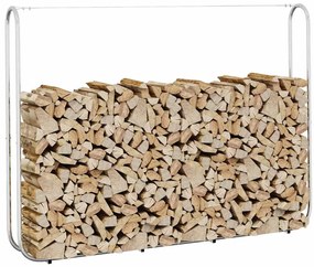Ράφι Καυσόξυλων 200x25x150 εκ. Γαλβανιζέ Ατσάλι